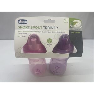 Chicco Mcode 49907 Case of Sport Spout trainter sippy cups 9 oz pink/purple (2p